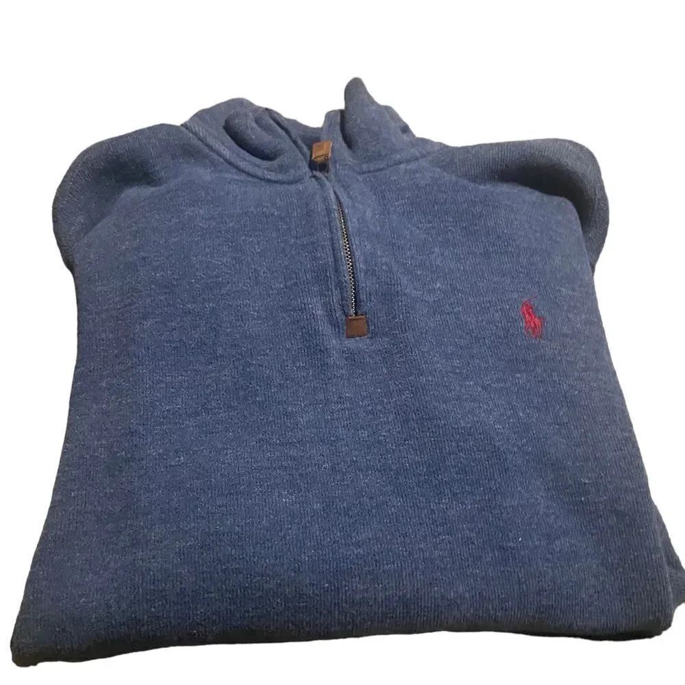 Polo Ralph Lauren size medium quarter zip sweater excellent condition see pics